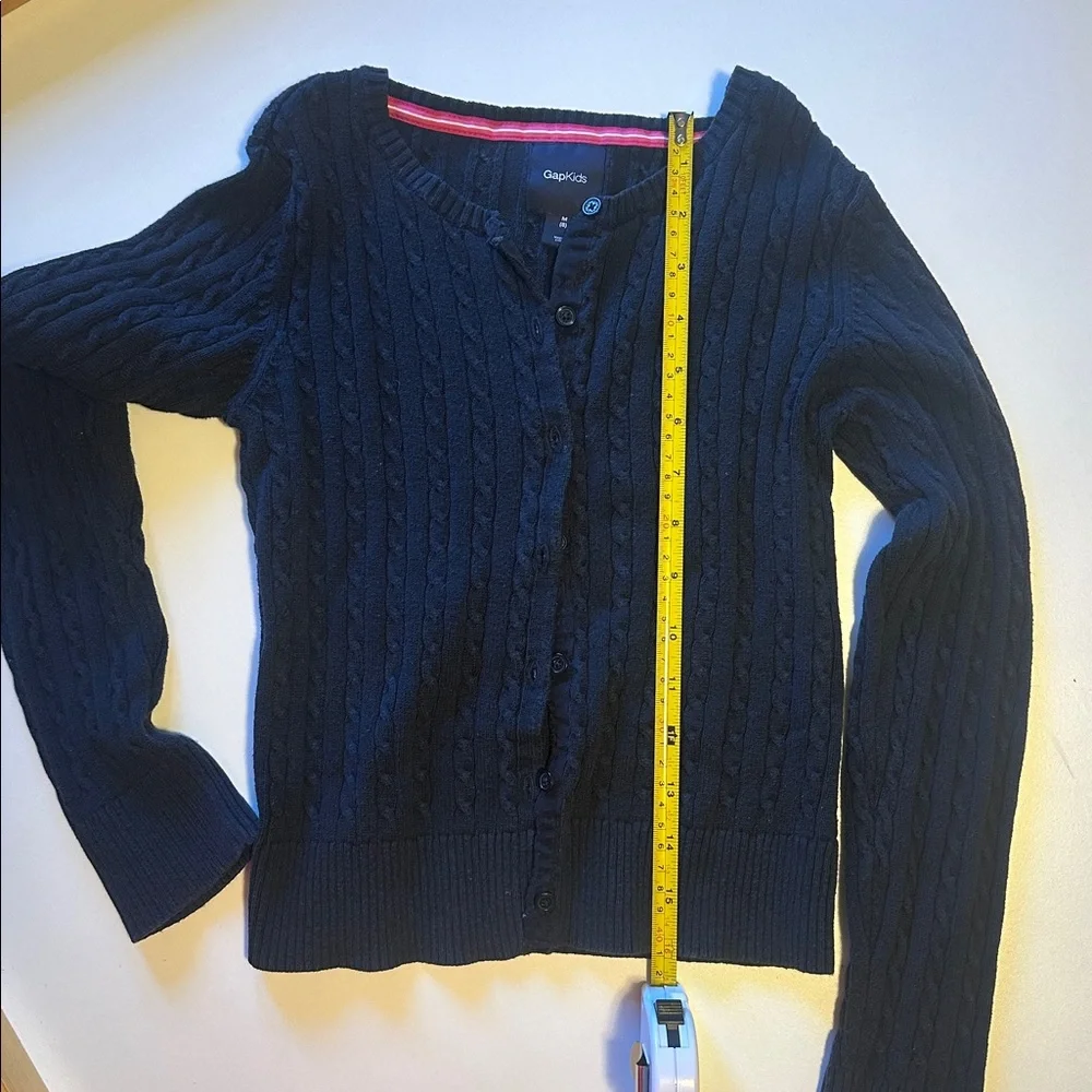GapKids Navy Cable Knit Sweater Cardigan